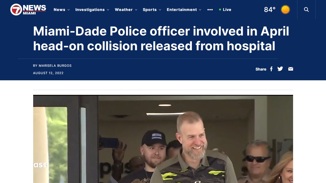 Miami-Dade Police officer involved in head-on collision released from ...
